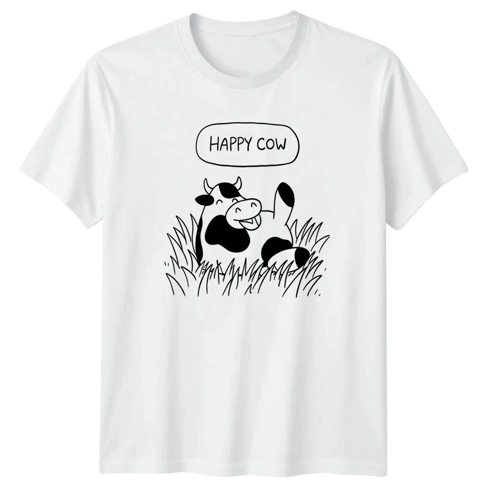 Agriculture Farm House - Camiseta Happy Cow, Estilo Granja Alemana,