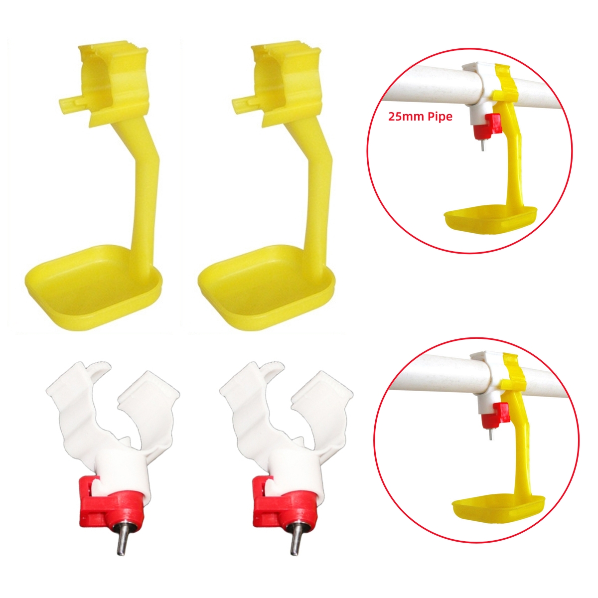 Chicken Nipple Drinker - 40 Bebederos Colgantes para Aves de