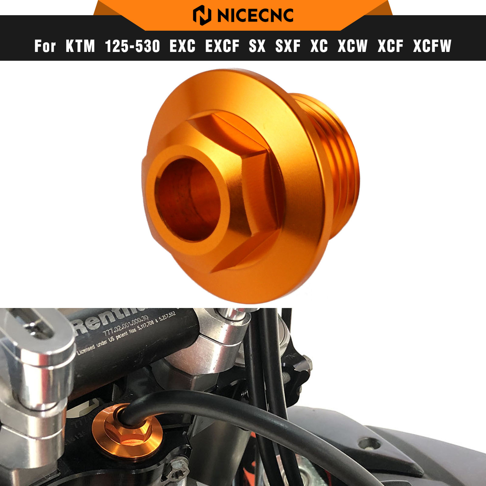 Husqvarna Chainsaw 450 - NICECNC para KTM EXC 300 tornillo