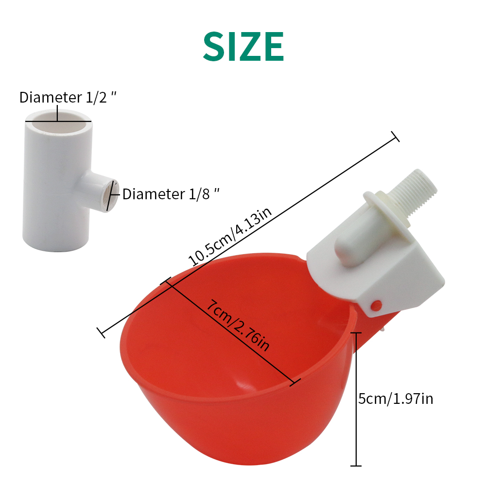 Cuenco de plástico para bebida - Chicken Nipple Drinker reseña y precio