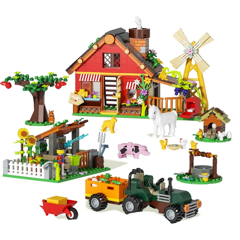 Bloques de Construcción Creati - Agriculture Farm House reseña y precio