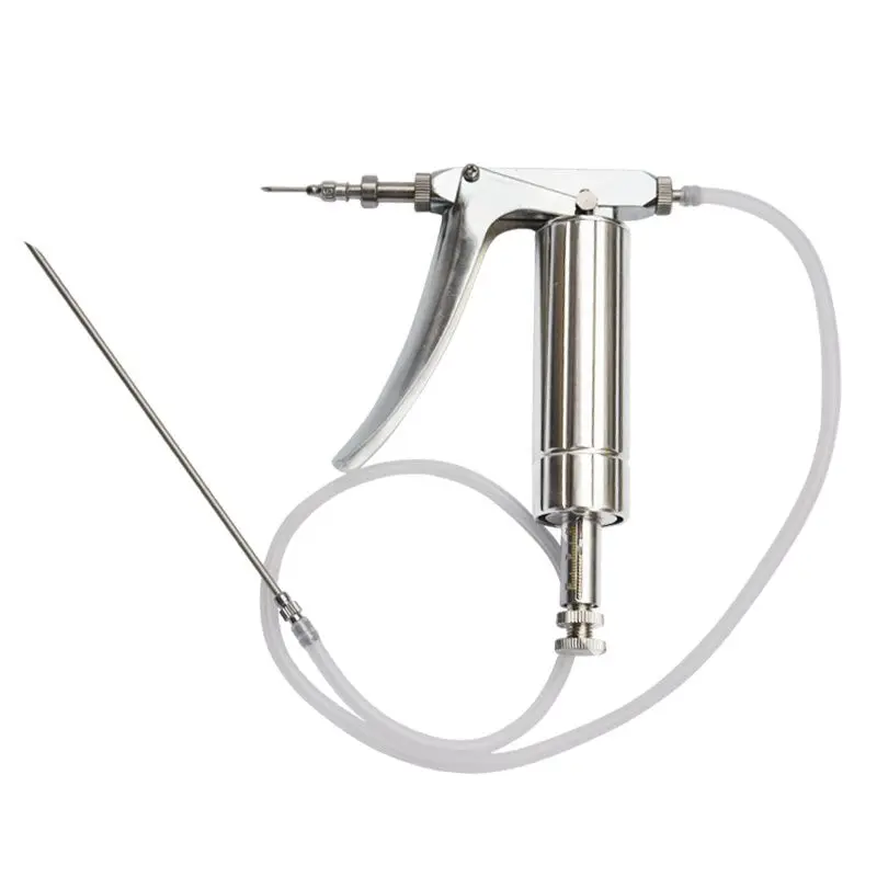 Jeringa de vacuna de acero ino - Veterinary Syringe Gun reseña y precio