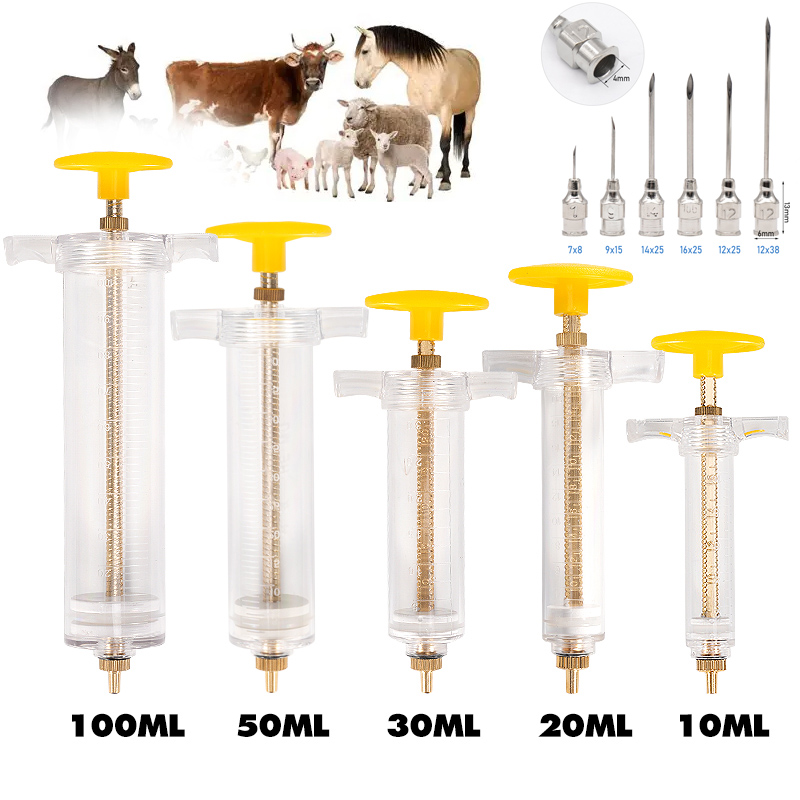 Jeringa de dosis ajustable de  - Veterinary Syringe Gun reseña y precio