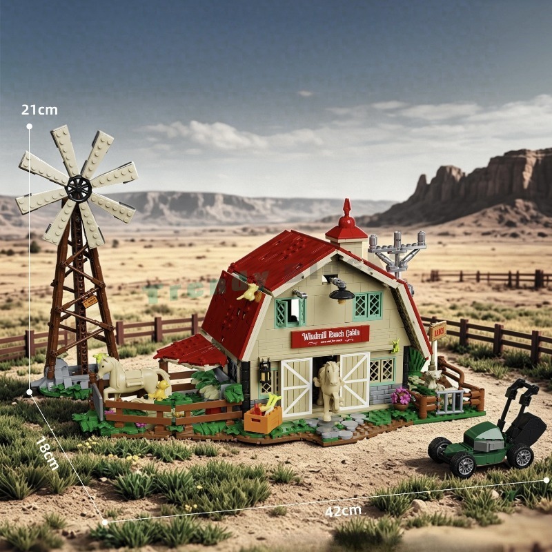 1359 Piezas Bloques de Constru - Agriculture Farm House reseña y precio