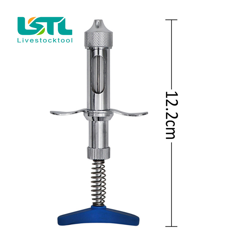 Inocuador de doble aguja de 5c - Veterinary Syringe Gun reseña y precio