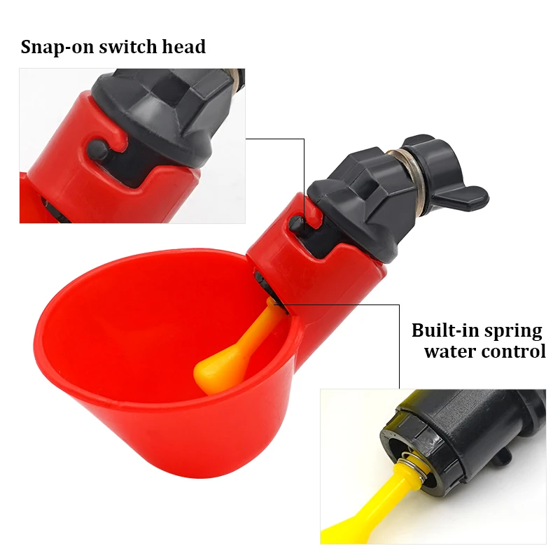 Tazas de agua colgantes para p - Chicken Nipple Drinker reseña y precio