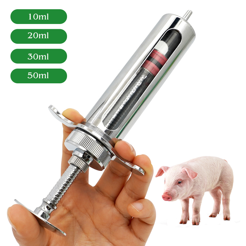 Jeringas de Metal de acero ino - Veterinary Syringe Gun reseña y precio