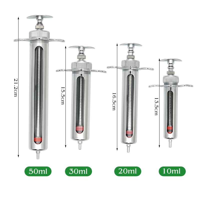 Jeringas de Metal de acero ino - Veterinary Syringe Gun reseña y precio