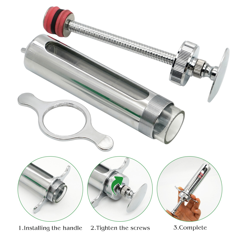 Jeringas de Metal de acero ino - Veterinary Syringe Gun reseña y precio