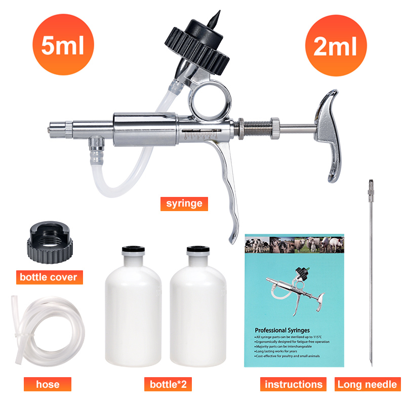 Inyector automático de aves de - Veterinary Syringe Gun reseña y precio