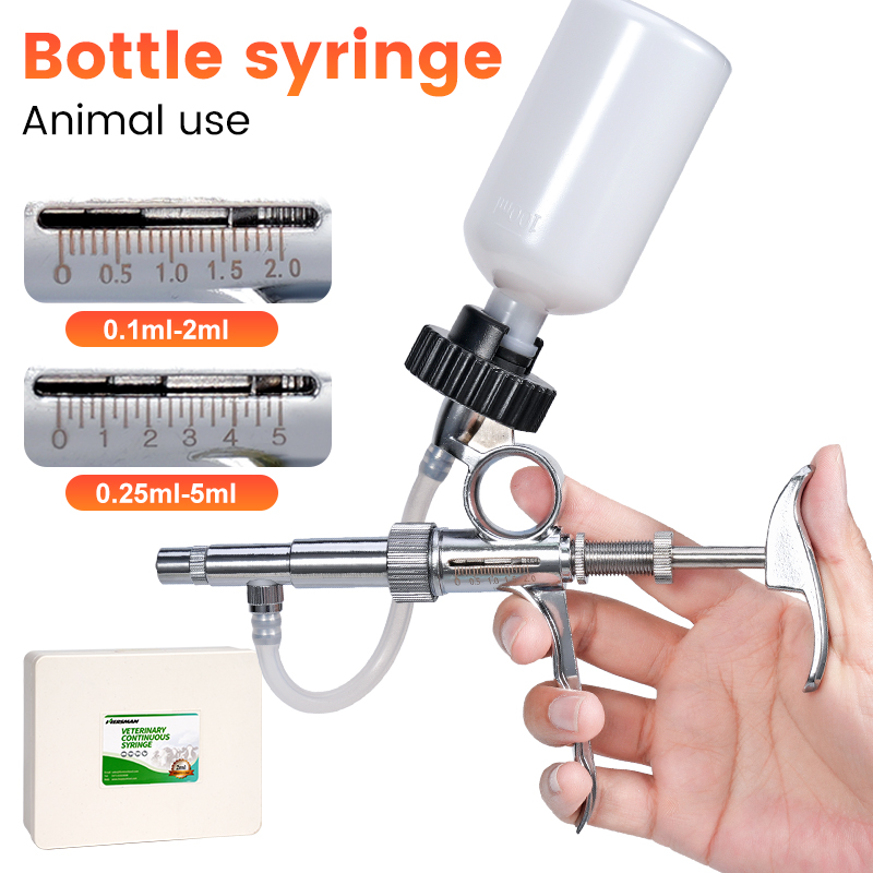 Inyector automático de aves de - Veterinary Syringe Gun reseña y precio